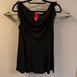 Fancy black flare tank